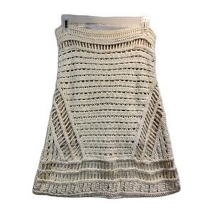 Gold Label New Conture Skirt Womens Size M Rope Style Skirt Ivory Colored